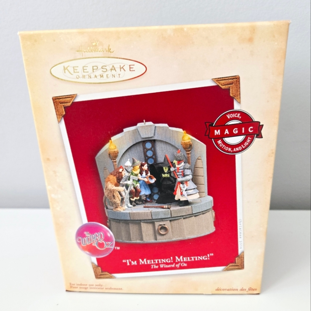 New Wizard Of Oz "I'm Melting" Hallmark Keepsake Ornament